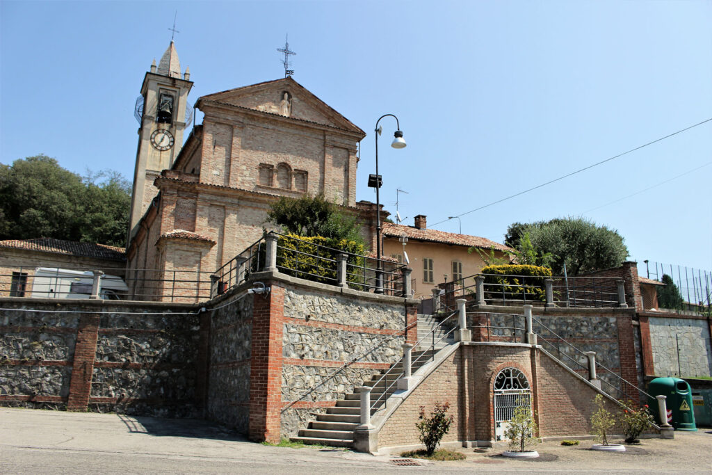 Facciata della Chiesa di San Marziano ad Alfiano Natta