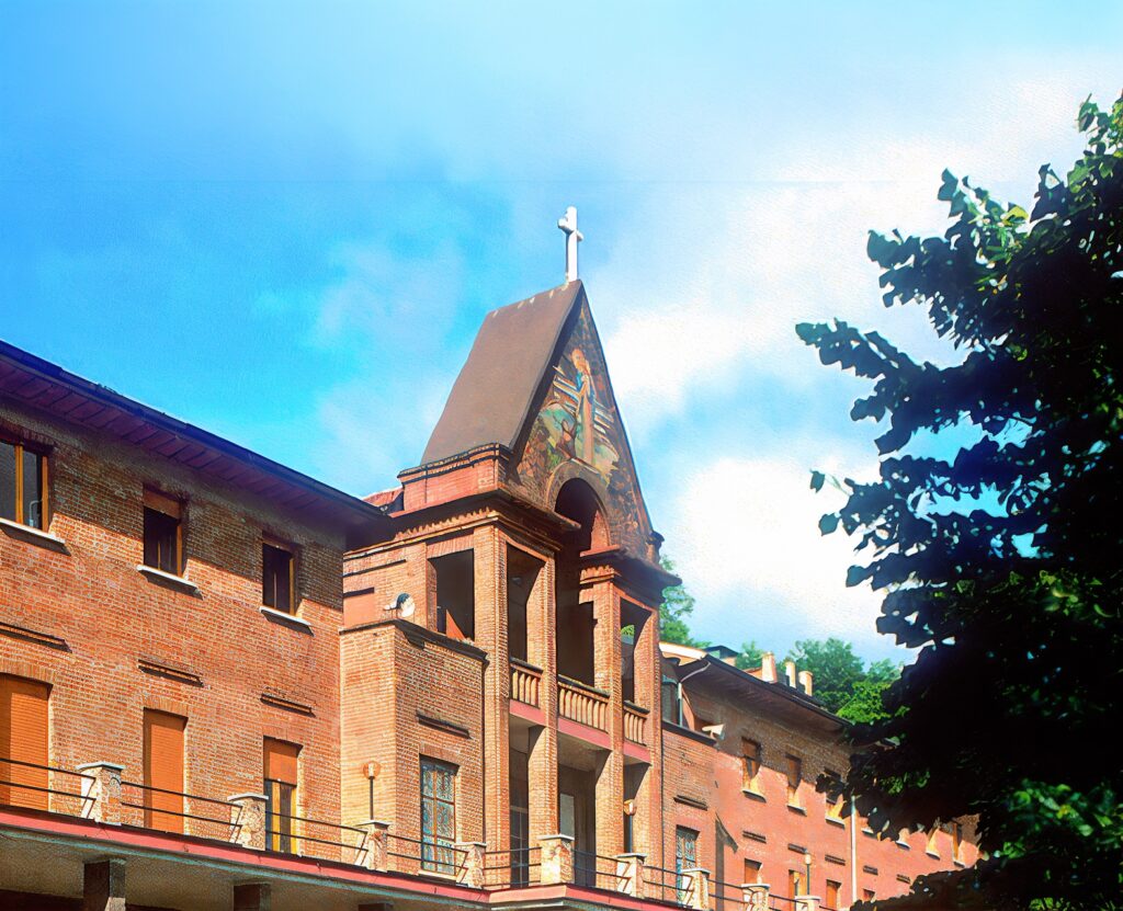 Santuario della Madonna del Pozzo a San Salvatore Monferrato, edificio religioso immerso nel paesaggio del Monferrato